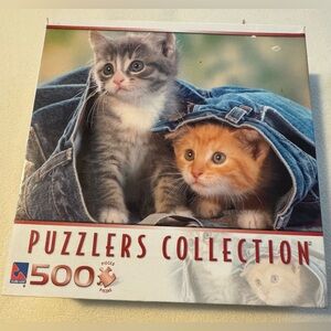 Puzzlers Collection Tiny Tabbies 500pc Puzzle